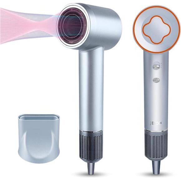 Hair Dryer,1600W Professional Ionic Blow Dryer with Magnetic Nozzle